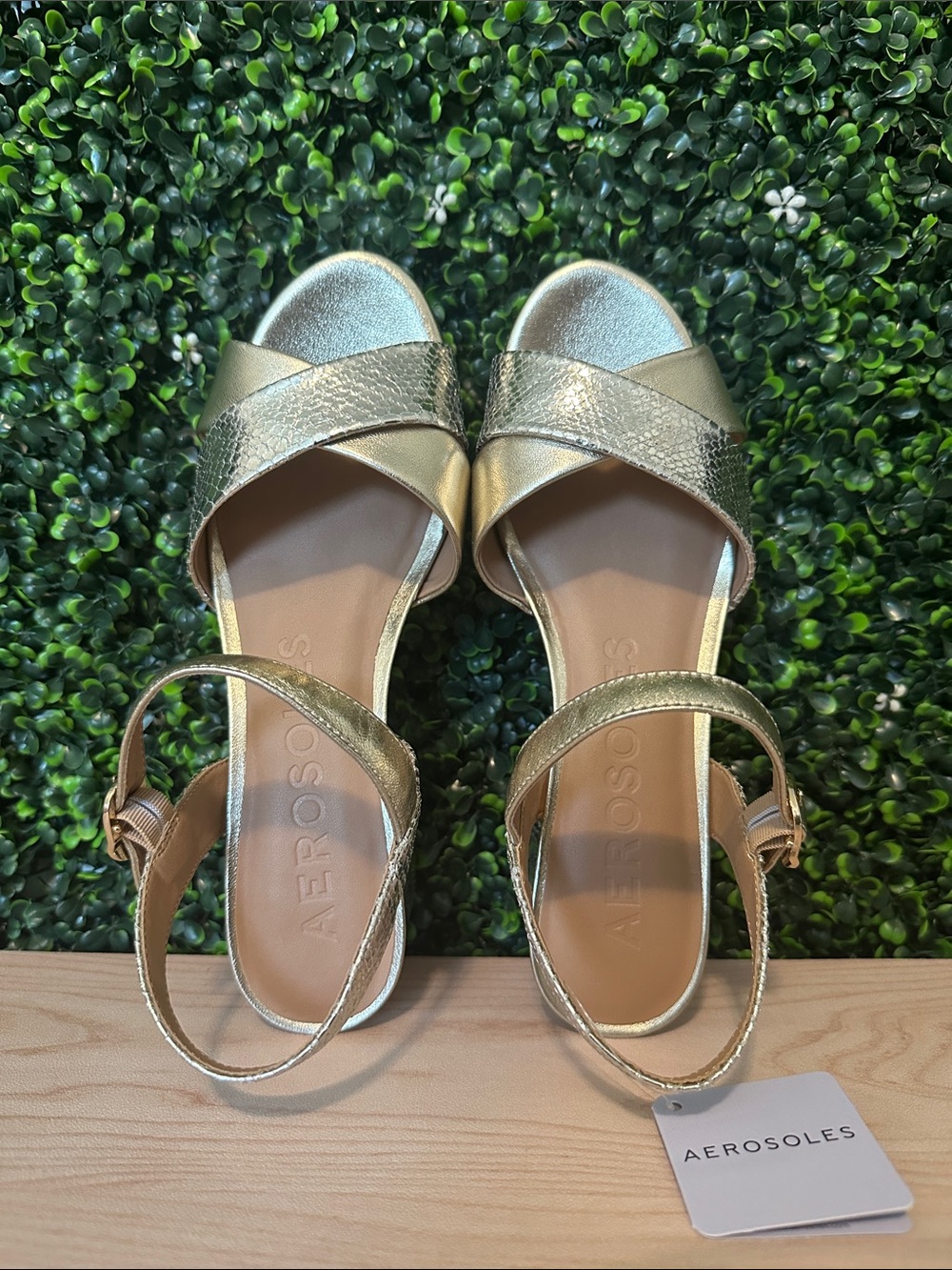 Aerosols Cosmos Platform Sandals #14 - Picture 6 of 7